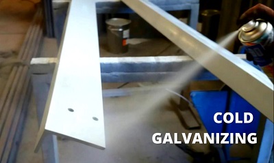 Application de la peinture de pulvérisation industrielle de galvanisation à froid sur les machines