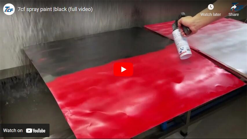 Peinture de pulvérisation 7CF | Noir (Vidéo complète)