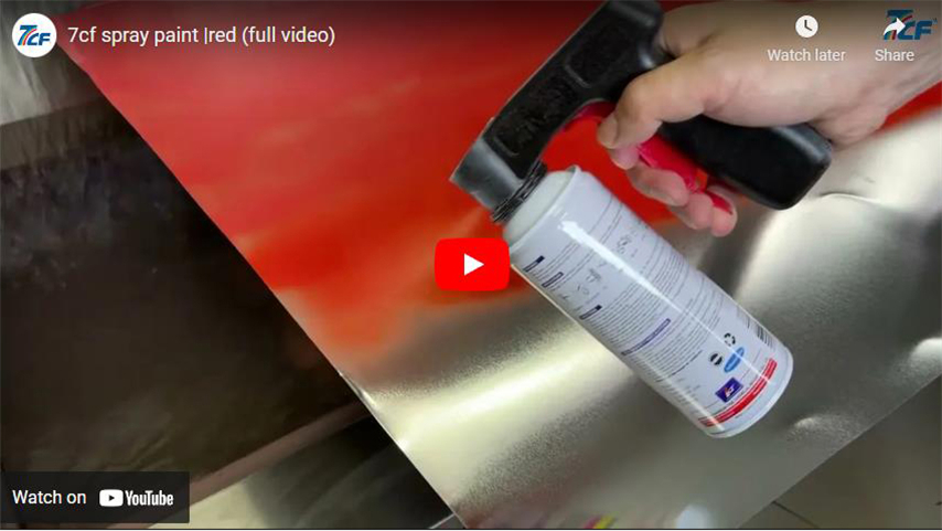 Peinture de pulvérisation 7CF | Rouge (Vidéo complète)